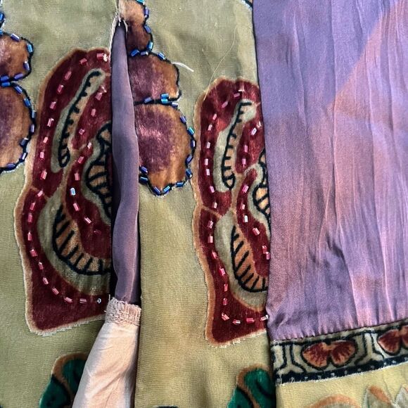 Rare Vintage Hale Bob, Silk purple bohemian Dress - Picture 14 of 16